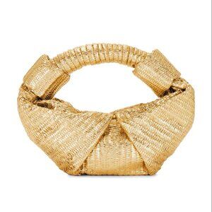 SIMONMILLER | Metallic Raffia Lopsy Bag